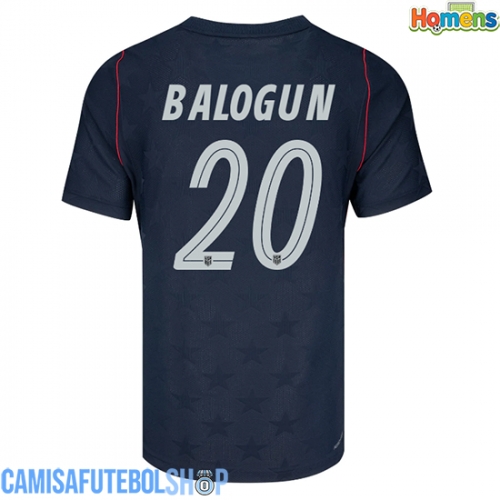 Camisa de time de futebol Estados Unidos Folarin Balogun #20 Replicas 2º Equipamento Mundo 2026 Manga Curta